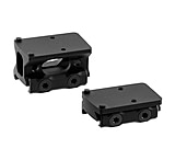 Image of Leapers UTG Optic Mount Kit for RMR, Red Dot Mount, Fits Picatinny Rail, RMR Footprint, Anodized Finish, Black, Includes Absolute Co-Witness and Low Profile Height Mounts