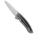 Image of Legion Steel The Asgeir Frame Lock Knife Titanium + Shred CF 3.5 SW FFE8878F