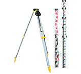 Image of Leica Geosystems Runner 24 Automatic Level Kombo Bundle with Aluminium Rod and Tripod