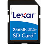Image of Lexar 256 MB Secure Digital SD Memory Card - SD256MB296