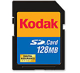 Image of Lexar Kodak 128 MB Secure Digital SD Memory Card KPSD128SCS