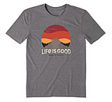 Image of Life Is Good Cool Tee Retro Sunset Hike - Men's