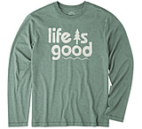 Image of Life is Good Pine Long Sleeve Cool Tee Men's