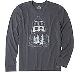 Image of Life Is Good Mountain Beard Long Sleeve Crusher Tee Men's