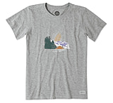 Image of Life Is Good Peace Out Camping Crusher Tee Women's