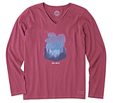 Image of Life Is Good Star Struck Long Sleeve Crusher Vee Women's