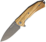 Image of Lionsteel KUR Linerlock Olive Wood Folding Knife