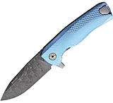 Image of Lionsteel ROK Tiium Flipper Blue Folding Knife