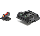 Image of LPA Adjustable Sig Sauer 1911 Orange Front Green Rear Fiber Optic Sight Set