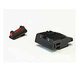 LPA SPF Fiber Optic Adjustable Sight Set For Walther P99, PPQ, PPQM2, No 22 Rimfire, Black, SPF15WA