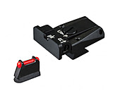 LPA SPR Adjustable Black Rear Red Front Sight Set For CZ 75/85 Models w/ Dovetail Front Sights, Black, SPR86CZ7F