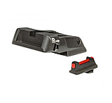 LPA SPS Fully Adjustable Fiber Optic Front Sight Set For Walther PPQ Q5 Match, Black, SPS13WA6F