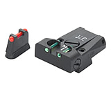 LPA TTF Fiber Optic Adjustable Sight Set For CZ75/ 85, Black, TTF86CZ