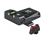 LPA TTF Fiber Optic Adjustable Sight Set For Glock 17, 19-32, 34, Black, TTF36GL