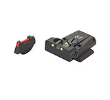 LPA TTF Fiber Optic Adjustable Sight Set For Ruger P90-95, P97, Black, TTF91RU