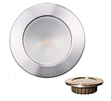 Image of Lunasea Lighting Gen3 12VDC IP65 3.5in Recessed Light w/Brushed Stainless Steel Bezel