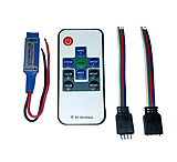 Image of Lunasea Lighting Multifunction Indoor RGB LED Controller w/Buttons / RF Remote 5/12/24 VDC