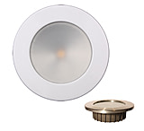 Image of Lunasea Lighting Zero Emi Recessed 3.5in 575 Lumen LED Blue w/White Stainless Steel Bezel Light