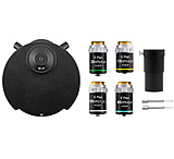 Image of LW Scientific Innovation Microscope Infinity Turret Phase 10x, 20x, 40x, 100x, Brightfield, Darkfield Kit
