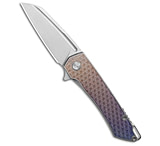 Image of MachineWise Mojave Flipper Knife Titanium Rainbow Stars Ti 3.50 S90V 89561EB1