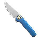 Image of MachineWise Sonora Button Lock Knife Blurple Fine Step Titanium 3.4 SW S90V 74AAF4A5