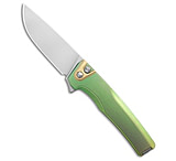Image of MachineWise Sonora Button Lock Knife Green Smooth Ti 3.38 SW S90V BCB740AA