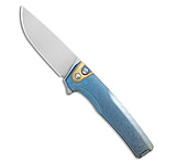 Image of MachineWise Sonora Button Lock Knife Ice Blue Fade Smooth Ti 3.4 SW S90V 15B899CD