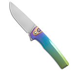 Image of MachineWise Sonora Button Lock Knife Rainbow Epicenter Ti 3.38 SW S90V 60C144B9