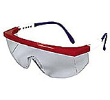 Image of Magid Glove Glasses Safety RED/WHITE/BLU Y30RWBC, Case of 144 / Pack of 12 / Each