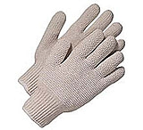 Image of Magid Glove Gloves Mens Knit Wht Plas Dots T193P, Pack of 12 / Each