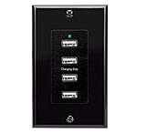 Image of Magnadyne Wc-Usb-B Wall Mount USB Charger With 4-Ports
