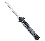 Image of Mago 11 Italian Stiletto OTF Automatic Knife Black Smoke Abyss 4.9 Satin Bayo 1D445BCB