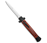 Image of Mago 11 Mago OTF Automatic Bayo Knife Wood/Black w/Clip 4.75 Satin 3F671DD2