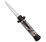 Image of Mago 9 Italian Stiletto OTF Auto Dagger Knife Sidewinder Black 3.8 Satin W/O Clip 1DD705EA