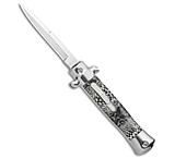 Image of Mago 9 Italian Stiletto OTF 3.875in Automatic Folding Knife