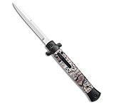 Image of Mago 11 Stiletto OTF Automatic Knife Black Sidewinder w/o Clip 4.8 Satin 25EB2D7B
