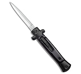 Image of Mago 9 Italian Stiletto OTF Auto Knife Dagger Black Marble w/clip 3.8 Satin 27427B68