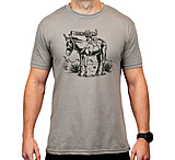 Image of Magpul MAG1528-041-3XL Burro CVC Stone Gray Heather Cotton/Polyester Short Slee
