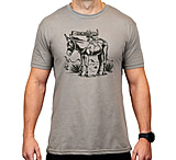 Image of Magpul MAG1528-041-M Burro CVC Stone Gray Heather Cotton/Polyester Short Sleeve