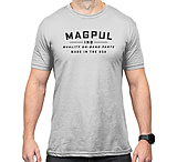 Image of Magpul MAG1112-041-L Go Bang Parts Stone Gray Heather Cotton/Polyester Short Sl
