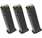 Image of Magpul Industries PMAG GL9 Glock 17/19/26/34/45 Pistol Magazine, 9mm Luger, 21 Round, Black, 3 Pack