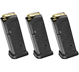 Image of Magpul Industries PMAG GL9 Glock 19 Pistol Magazine, 9mm Luger, 15 Round, Black, 3 Pack, MGMPI550BLK-15RD-KIT1