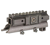 Image of Global Military Gear SKS Rifle Receiver Cover w/ Tri-Rail Scope Mount - Black