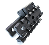 Image of Global Military Gear Aluminum Black Tri-Rail Barrel Mount for M4/AR-15