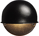 Image of Malibu 7 Watt Black Round Aluminum Outdoor Light