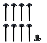 Image of Malibu 8pc 4 Watt Plastic Pathway Low Voltage Outdoor Light Kit, Black
