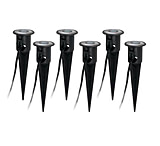 Image of Malibu LED Cast Aluminum Deck Lights 6pk