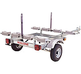 Image of Malone Auto Racks EcoLight 4 Kayak Trailer Package w/ 1 Stacker w/ 4 Sets Foam Blocks