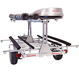 Image of Malone Auto Racks MegaSport LowBed Kayak Trailer w/Tier, Spare, 2 Sets Bunks