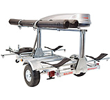 Image of Malone Auto Racks MegaSport LowBed Kayak Trailer w/Tier, Spare, 2 Sets MegaWings
